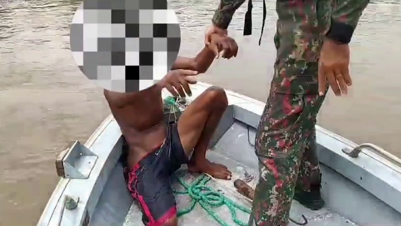Polícia resgata homem de afogamento no Rio Taquari