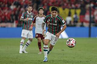 German Cano corre atrás da bola na semifinal do Mundial (Foto: Lucas Merçon)