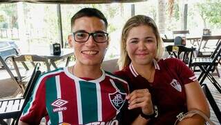 Torcedores confiantes na vitória do Fluminense (Foto: Alex Machado)