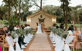 A Vinícola Terroir Pantanal foi escolhida como espaço para casamento.  (Foto: Alana Borges)