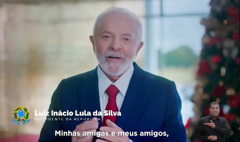 Presidente Lula defende "paz e união" em pronunciamento de Natal 