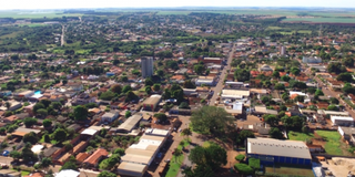 Município de Maracaju, com cerca de 48 mil habitantes, visto do alto (Foto: divulgação)