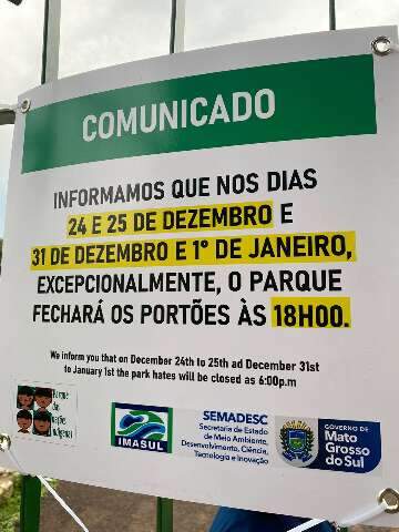 Parque das Na&ccedil;&otilde;es tem hor&aacute;rio diferenciado e fechar&aacute; mais cedo