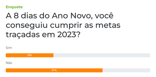 Maioria dos leitores n&atilde;o conseguiu cumprir as metas tra&ccedil;adas para 2023