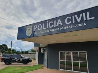 Fachada da Delegacia de Brasilândia onde crime foi investigado (Foto: Divulgação | PCMS)