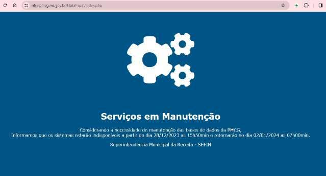Prevendo ficar fora do ar at&eacute; dia 2, nota fiscal eletr&ocirc;nica volta a ser emitida