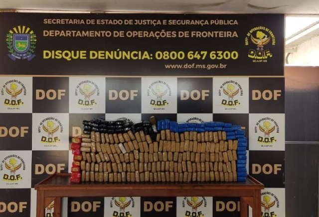 Pol&iacute;cia fecha entreposto do tr&aacute;fico com 181 quilos de maconha