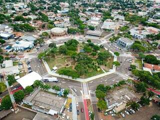 Vista aérea da cidade de Naviraí, onde ocorreu os fatos. (Foto: Divulgação)