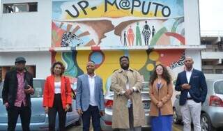Representantes do Ministérrio da Igualdade racial à universidade de Maputo. (Foto: Divulgação)