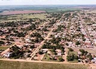 Imagem panorâmica da cidade de Juti, em Mato Grosso do Sul. (Foto: Divulgação)