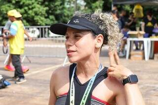 Gabrilli Vilas Boas, que começou a correr há 3 meses com incentivo do namorado (Foto: Henrique Kawaminami)