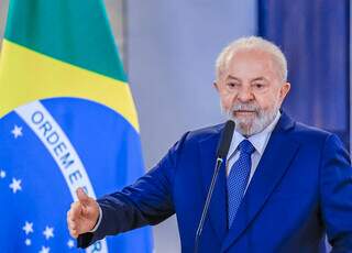 Presidente Lula em discurso (Foto: Ricardo Stuckert / PR)