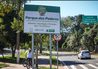 Parque dos Poderes é sugerido como atração para caminhadas. (Foto: Arquivo/Campo Grande News)