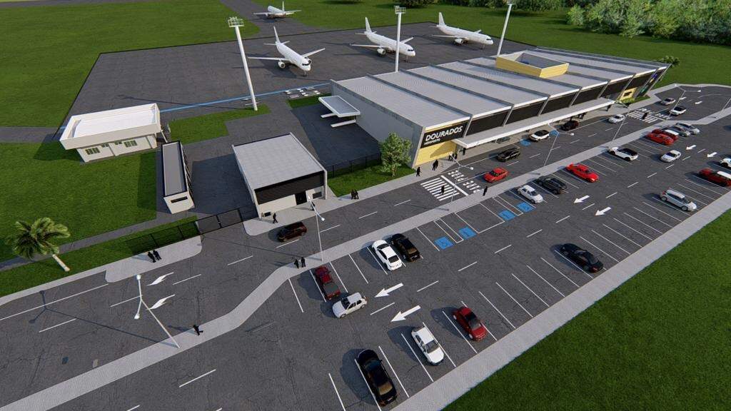 Com pista pronta, aeroporto de Dourados terá novo terminal