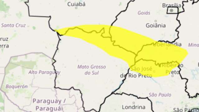 Na rota de tempestade e vendaval, 18 cidades de MS est&atilde;o sob risco