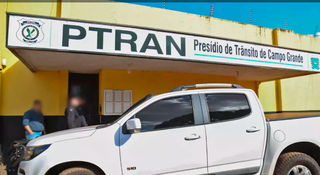 Fachada do Presídio de Trânsito de Campo Grande (Foto: arquivo / Campo Grande News) 