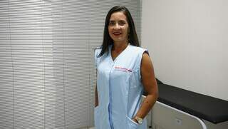 A Coordenadora Noely Soares, com mais de 10 anos de experiência como cuidadora. (Foto: Alex Machado)
