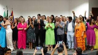 Com presença da Prefeita Adriane Lopes, 40 conselheiros tutelares são empossados (Foto: Alex Machado)