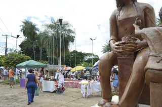 Antiga feira de artesanato da Praça dos Imigrantes (Foto: Denilson Secreta)