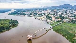 Vista aérea de Corumbá (Foto: Arquivo/Subcom-MS)