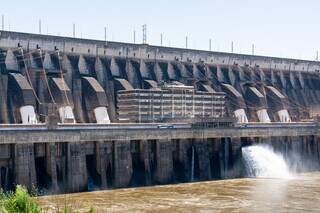 Usina hidrelétrica de Itaipu, em Foz do Iguaçu (Foto: Sara Cheida/Itaipu Binacional)