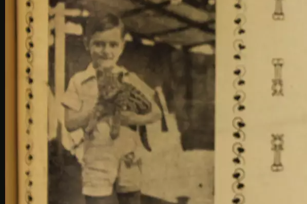 Em 1939, menino segurando onça era o orgulho de Campo Grande