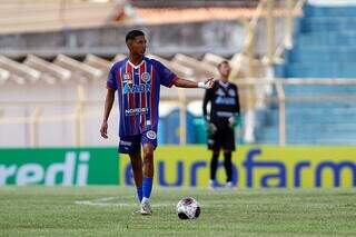 Mayke em campo pelo Grêmio São-Carlense na Copinha (Foto: Arquivo Pessoal)