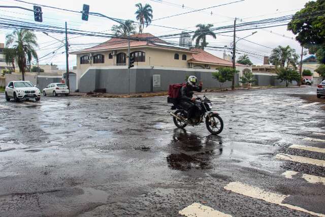 Alerta de hoje &eacute; para risco de chuva forte na Capital e outras 57 de MS 