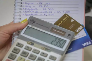 Planilhas de contas e cartões de crédito. (Foto: Marcos Maluf)