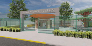 Projeto da Praça do Livros (Foto: divulgação)