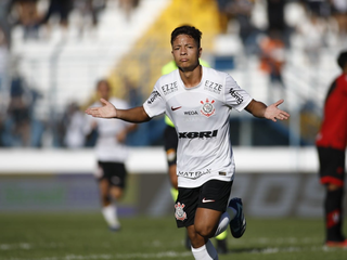 Pedrinho marcou dois gols na partida. (Foto: Rodrigo Gazzanel/Corinthians)