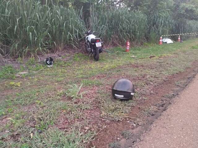 Motociclista sai da pista e morre em rodovia, depois de sofrer politraumatismo