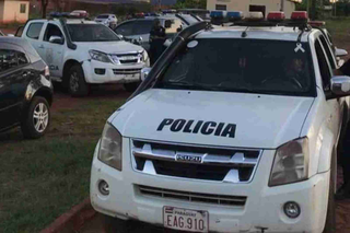 Viaturas da Polícia Nacional do Paraguai. (Foto: Arquivo/Campo Grande News)