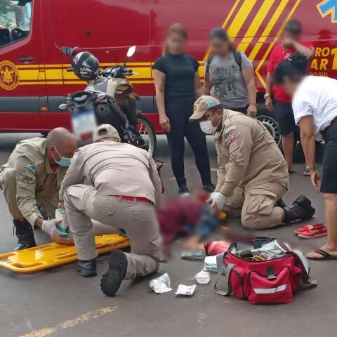 Mulher de 91 anos morre atropelada por moto na Avenida Euler de Azevedo 