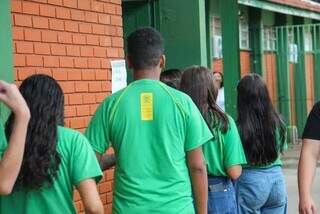 Alunos em escola estadual, em Campo Grande (Foto: Arquivo/Campo Grande News/Alex Machado)