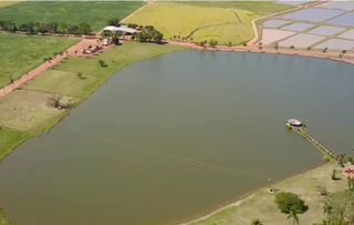 Lago na Fazenda Annalu, onde foi gravada a novela Terra e Paixão.  (Foto: Instagram/Reprodução)