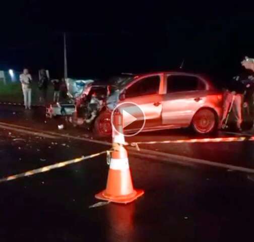 Motorista morre ap&oacute;s colis&atilde;o frontal na sa&iacute;da para Cuiab&aacute;