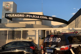 Fachada da Deleagro, em Campo Grande. (Foto: Reprodução/Polícia Civil)