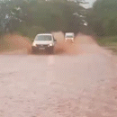 Chuva intensa alaga dois quilômetros de rodovia na região sul de MS