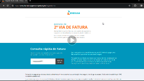 Golpistas copiam p&aacute;gina para emitir 2&ordf; via de conta de luz; Energisa orienta 