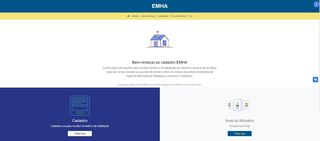 Novo layout do site da Emha (Imagem: Divulgação)