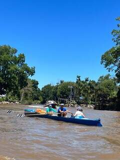 Passeio de barco no Delta San Tigre fez parte do roteiro turístico. (Foto: Arquivo pessoal