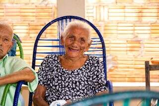 Dona Santinha é a moradora mais antiga de Rio Verde de Mato Grosso. (Foto: Arquivo pessoal)