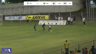 Jogadores em campo no Estádio Arthur Marinho, em Corumbá. (Foto: Reprodução/YouTube)