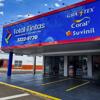 A Total Tintas inaugurou a 4ª loja em Campo Grande na Rua Treze de Maio, 657, Centro. (Foto: Divulgação)