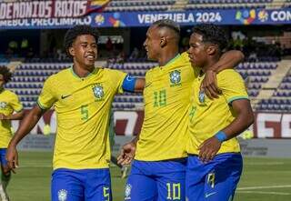 Jogadores do Brasil comemorando gol diante a Bolívia (Foto: Joilson Marconne/CBF)