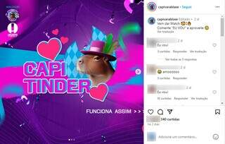 No Instagram, bloco lançou a brincadeira para foliões se conhecerem. 