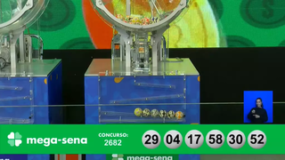 Concurso 2.682 da Mega-Sena sorteia as dezenas 4, 17, 29, 30, 52 e 58 nesta terça (30). (Foto: Reprodução/YouTube)