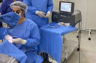 Cirurgia de catarata é realizada em hospital de Santa Rita do Pardo (Foto: Divulgação/Governo de MS)