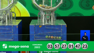 Concurso 2.683 da Mega-Sena sorteia as dezenas 1, 3, 23, 27, 47 e 57 nesta quinta-feira (1º). (Foto: Reprodução/YouTube)